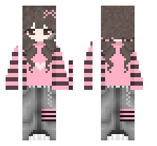 Cute pink pack skin: only girls