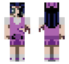 CORROSION ISABELLA [FNF CORROSION MOD] OFFICIAL MINECRAFT DEFAULT SKIN