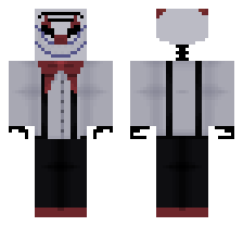 TROLLGE CLOWN [FNF TROLLGE FILES DISORDER MOD] OFFICIAL MINECRAFT DEFAULT SKIN 