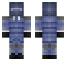 MECHA SPY [BLUE TEAM] OFFICIAL MINECRAFT DEFAULT SKIN
