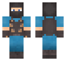 MERCENARY [BLUE TEAM] OFFICIAL MINECRAFT DEFAULT SKIN