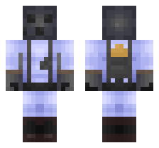 MECHA PYRO [BLUE TEAM] OFFICIAL MINECRAFT DEFAULT SKIN