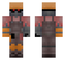 MECHA ENGINEER [RED TEAM] OFFICIAL MINECRAFT DEFAULT SKIN 