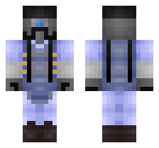 MECHA DEMOMAN [BLUE TEAM] OFFICIAL MINECRAFT DEFAULT SKIN 