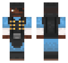 DEMOMAN CLASS [BLUE TEAM] OFFICIAL MINECRAFT DEFAULT SKIN 