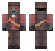 MECHA SNIPER [RED TEAM] OFFICIAL MINECRAFT DEFAULT SKIN