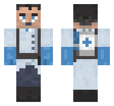 MEDIC CLASS [BLUE TEAM] OFFICIAL MINECRAFT DEFAULT SKIN