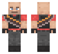HEAVY CLASS [RED TEAM] OFFICIAL MINECRAFT DEFAULT SKIN