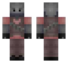 MECHA HEAVY [RED TEAM] OFFICIAL MINECRAFT DEFAULT SKIN