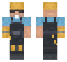 ENGINEER CLASS [BLUE TEAM] OFFICIAL MINECRAFT DEFAULT SKIN 