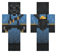 PYRO CLASS [BLUE TEAM] OFFICIAL MINECRAFT DEFAULT SKIN