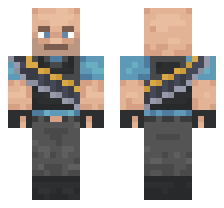 HEAVY CLASS [BLUE TEAM] OFFICIAL MINECRAFT DEFAULT SKIN 