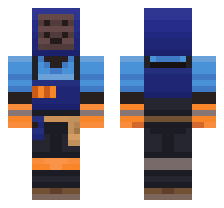 BEEP MAN [BLUE TEAM] OFFICIAL MINECRAFT DEFAULT SKIN