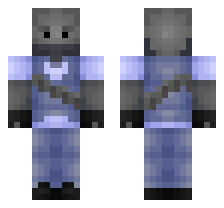 MECHA HEAVY [BLUE TEAM] OFFICIAL MINECRAFT DEFAULT SKIN 