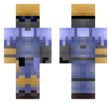 MECHA ENGINEER [BLUE TEAM] OFFICIAL MINECRAFT DEFAULT SKIN 