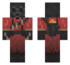 PYRO CLASS [RED TEAM] OFFICIAL MINECRAFT DEFAULT SKIN