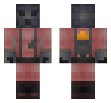 MECHA PYRO [RED TEAM] OFFICIAL MINECRAFT DEFAULT SKIN