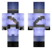 MECHA SOLDIER [BLUE TEAM] OFFICIAL MINECRAFT DEFAULT SKIN 