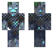 PALE DROWNED [DEFAULT VARIANT] OFFICIAL MINECRAFT DEFAULT SKIN 