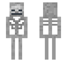SKELETON [DEFAULT VARIANT] OFFICIAL MINECRAFT DEFAULT SKIN 