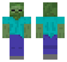 ZOMBIE [DEFAULT VARIANT] OFFICIAL MINECRAFT DEFAULT SKIN 