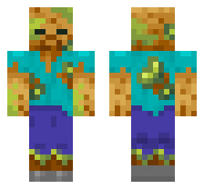 POISONOUS POTATO ZOMBIE [DEFAULT VARIANT] OFFICIAL MINECRAFT DEFAULT SKIN 
