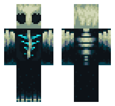 HOLLOWED WARDEN [DEFAULT VARIANT] OFFICIAL MINECRAFT DEFAULT SKIN