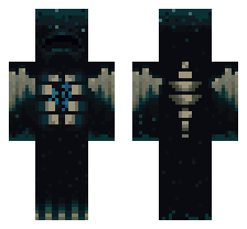WARDEN [DEFAULT VARIANT] OFFICIAL MINECRAFT DEFAULT SKIN 