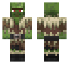 TAIGA ZOMBIE VILLAGER [DEFAULT VARIANT] OFFICIAL MINECRAFT DEFAULT SKIN