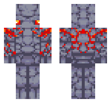 REDSTONE MONSTROSITY [DEFAULT VARIANT] OFFICIAL MINECRAFT DEFAULT SKIN