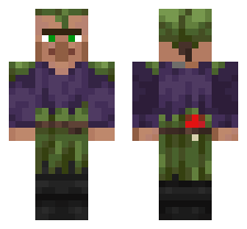 SWAMP VILLAGER [DEFAULT VARIANT] OFFICIAL MINECRAFT DEFAULT SKIN