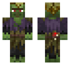 SWAMP ZOMBIE VILLAGER [DEFAULT VARIANT] OFFICIAL MINECRAFT DEFAULT SKIN