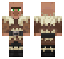 TAIGA VILLAGER [DEFAULT VARIANT] OFFICIAL MINECRAFT DEFAULT SKIN