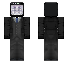LARGE TV MAN AGENT [V1/DEFAULT VARIANT] OFFICIAL MINECRAFT DEFAULT SKIN
