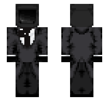 CAMERA MAN AGENT [V1/BLACK/HEADPHONES ON] OFFICIAL MINECRAFT DEFAULT SKIN
