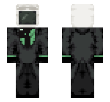 GREEN CAMERA MAN AGENT TWINS [DEFAULT FORME] OFFICIAL MINECRAFT DEFAULT SKIN