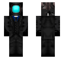 BLUE SHIRTED LARGE CAMERA MAN AGENT [DEFAULT FORME] OFFICIAL MINECRAFT DEFAULT SKIN