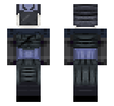 SAMURAI CAMERA MAN AGENT [DEFAULT FORME] OFFICIAL MINECRAFT DEFAULT SKIN