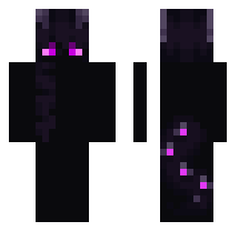 black skin with purple