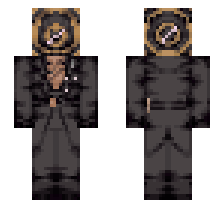 LARGE CLOCK MAN AGENT [DEFAULT FORME] OFFICIAL MINECRAFT DEFAULT SKIN