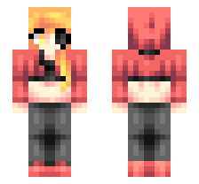 RURIA F. RIVERTHORN [FNF RACKED & RUINED MOD/DARCAYIC] OFFICIAL MINECRAFT DEFAULT SKIN 