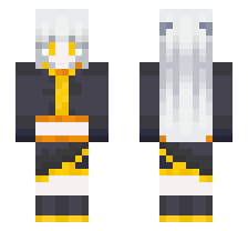 SHIRO/WHITE IMPOSTER [FNF RHYTHMIC REVOLUTION MOD/AMONG US] OFFICIAL MINECRAFT DEFAULT SKIN