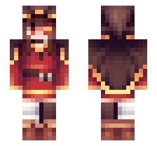 MEGUMIN KONOSUBA [FNF VS. MEGUMIN MOD/KONOSUBA] OFFICIAL MINECRAFT DEFAULT SKIN