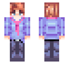 SATOSHI SUZUKI/SENPAI [FNF OFFICIAL] OFFICIAL MINECRAFT DEFAULT SKIN 