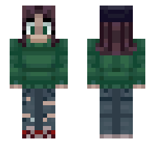 SARAH TAYLOR [FNF STEP RIGHT UP MOD] OFFICIAL MINECRAFT DEFAULT SKIN 