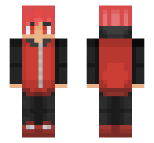 ROBERT/RED IMPOSTER [FNF VS. IMPOSTER: HUMAN HIJINKS MOD/FNF RHYTHMIC REVOLUTION MOD/AMONG US] OFFICIAL MINECRAFT DEFAULT SKIN