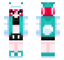 SKARLET BUNNY [FNF GRAFFITI GROOVIN' MOD] OFFICIAL MINECRAFT DEFAULT SKIN