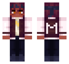MANIC/MAROON IMPOSTER [FNF VS. IMPOSTER: HUMAN HIJINKS/AMONG US] OFFICIAL MINECRAFT DEFAULT SKIN