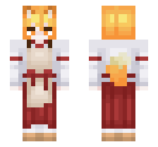 SEWAYAKI KITSUNE/SENKO-SAN [FNF VS. SENKO MOD/THE HELPFUL FOX SENKO-SAN] OFFICIAL MINECRAFT DEFAULT SKIN