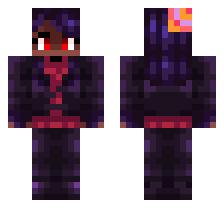 AGANA/BLACK IMPOSTER [FNF VS. IMPOSTER: HUMAN HIJINKS/AMONG US] OFFICIAL MINECRAFT DEFAULT SKIN